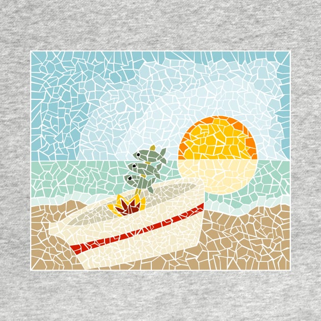 Mosaico Estilo Gaudi Espeto Playa by soniapascual